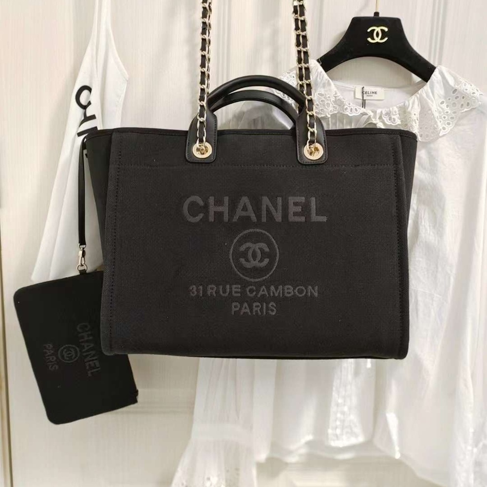[CHANEL] CHANEL SHOOPER DOBIL shoulder bag - 샤넬 트위드 글리터 도빌 스몰 라지 쇼퍼 숄더백 대38cm 중26cm 소32 cm