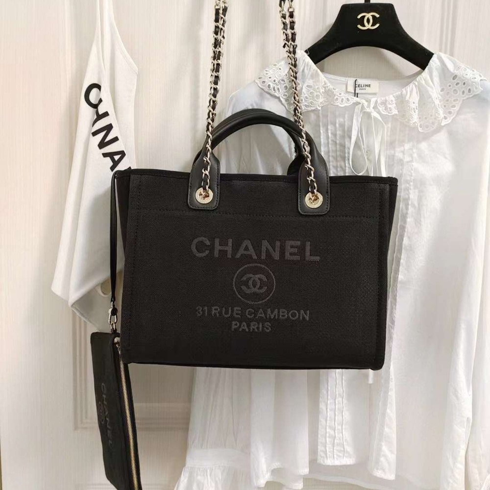 [CHANEL] CHANEL SHOOPER DOBIL shoulder bag - 샤넬 트위드 글리터 도빌 스몰 라지 쇼퍼 숄더백 대38cm 중26cm 소32 cm