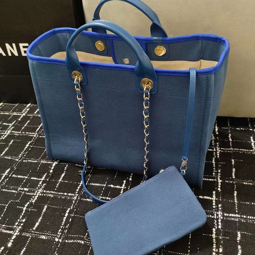 [CHANEL] CHANEL SHOOPER DOBIL shoulder bag - 샤넬 트위드 글리터 도빌 스몰 라지 쇼퍼 숄더백 대38cm 중26cm 소32 cm