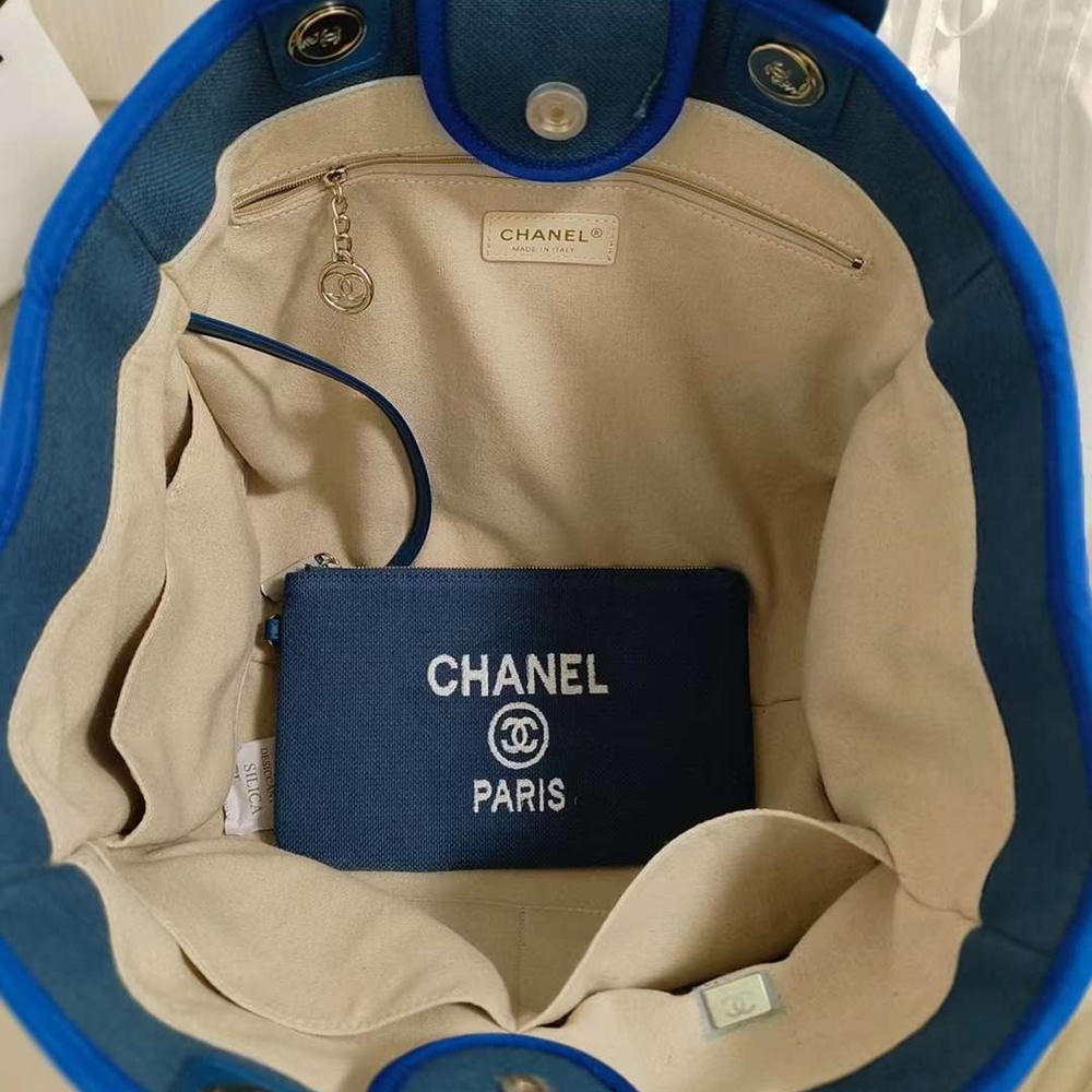 [CHANEL] CHANEL SHOOPER DOBIL shoulder bag - 샤넬 트위드 글리터 도빌 스몰 라지 쇼퍼 숄더백 대38cm 중26cm 소32 cm
