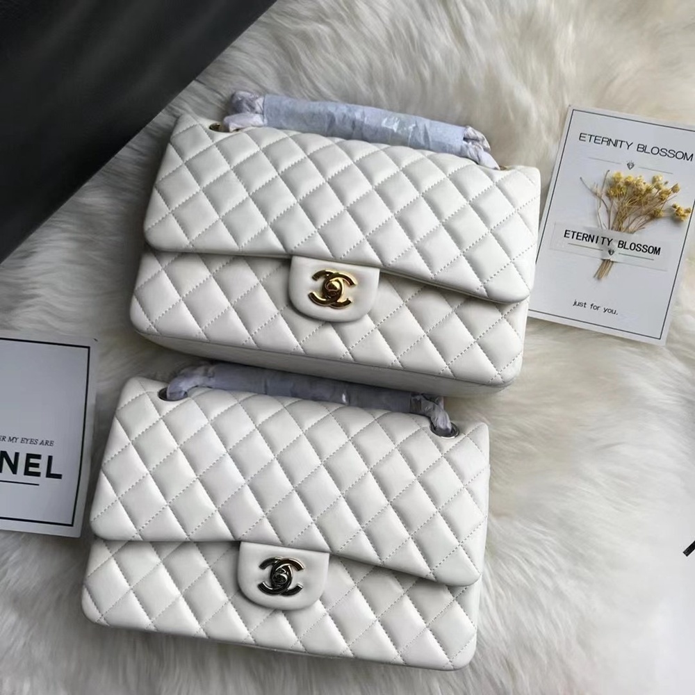 [CHANEL] 2칼라 CHANEL SHOULDER BAG WOC 33814 CAVIAR - 샤넬 여성용 캐비어 플랩 숄더백 25 x 15 x 6.5 cm