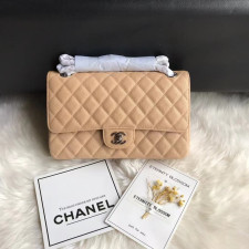 [CHANEL] 2칼라 CHANEL SHOULDER BAG WOC 33814 CAVIAR - 샤넬 여성용 캐비어 플랩 숄더백 25 x 15 x 6.5 cm