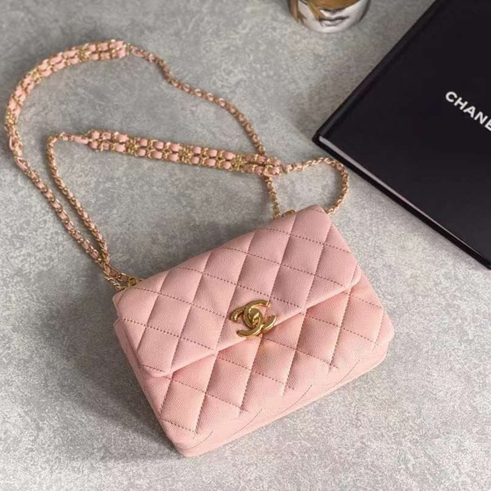 [CHANEL] CHANEL SHOULDER BAG WOC CAVIAR - 샤넬 여성용 캐비어 플랩 숄더백 20 x 3 x 9.5 cm