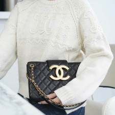 [CHANEL]샤넬 빅 CC로고 빈티지 체인 숄더백 26.5cm x 16.5cm x 5 cm