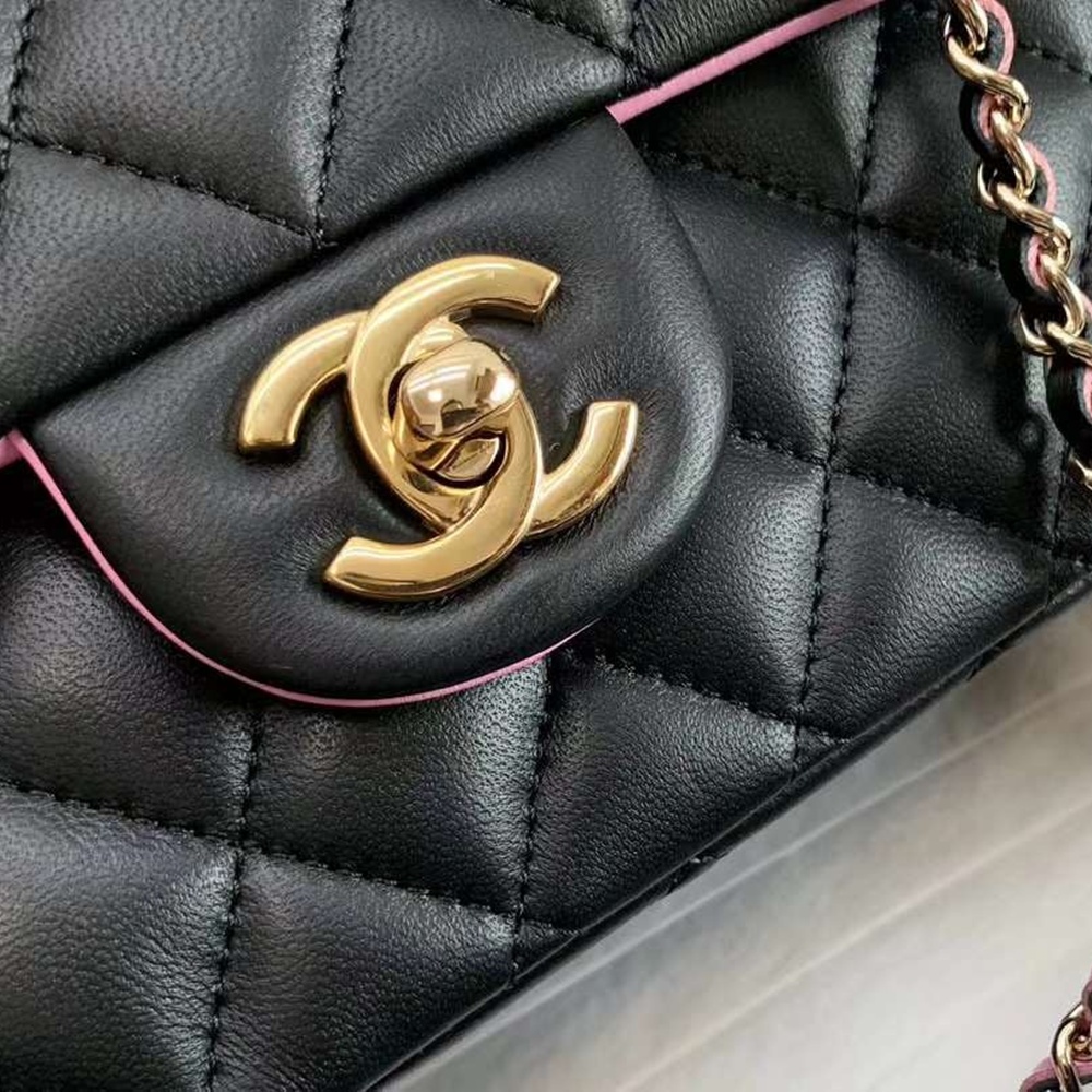 [CHANEL] Chanel coco handle handbag leather shoulder bag - 샤넬 코코 핸들 숄더백 20x9x13Cm