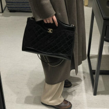 [CHANEL] CHANEL Keep Unused Chanel Mini 8 Top Handel Iridescent Caviar Holo31 - 샤넬 미니 탑핸들 숄더 토트백 17 x 20.5 x 6cm