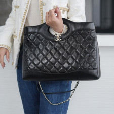 [CHANEL] 샤넬 31 백 카프스킨 토트백 가로36 세로30 폭10 cm