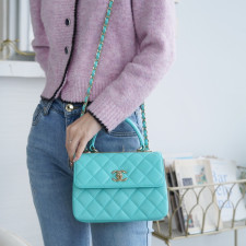 [CHANEL] 샤넬 트랜드 cc 미니 토트백 14.5 × 19.5 × 8 cm