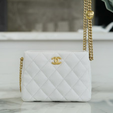 [CHANEL] CHANEL- 샤넬 로고 hobo 호보백 20 23 25 28 31 cm