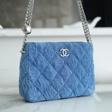 [CHANEL] CHANEL- 샤넬 로고 hobo 호보백 20 23 25 28 31 cm