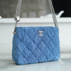 [CHANEL] CHANEL- 샤넬 로고 hobo 호보백 20 23 25 28 31 cm