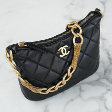 [CHANEL] CHANEL- 샤넬 로고 hobo 호보백 20 23 25 28 31 cm