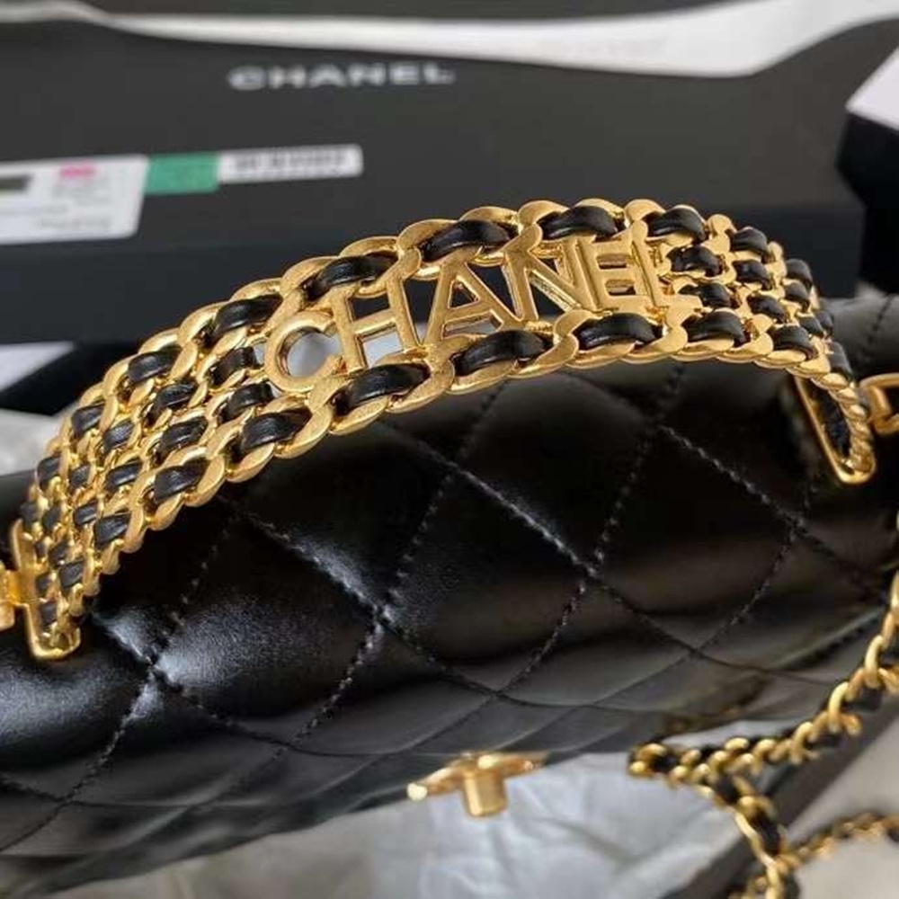 [CHANEL] Chanel Classic Caviar Wallet On Chain - 샤넬 클래식 왁 체인 지갑 12.3x19.2x3.5cm 28cm
