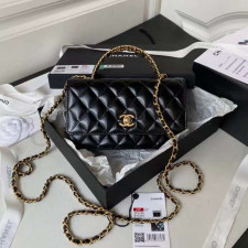 [CHANEL] Chanel Classic Caviar Wallet On Chain - 샤넬 클래식 왁 체인 지갑 12.3x19.2x3.5cm 28cm