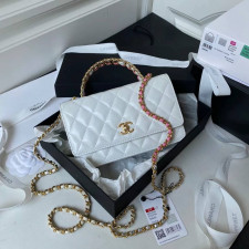 [CHANEL] Chanel Classic Caviar Wallet On Chain - 샤넬 클래식 왁 체인 지갑 12.3x19.2x3.5cm 28cm