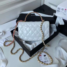 [CHANEL] Chanel Classic Caviar Wallet On Chain - 샤넬 클래식 왁 체인 지갑 12.3x19.2x3.5cm 28cm