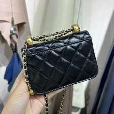 [CHANEL] 샤넬 로고 숄더 여성 지갑 9.5 x 12.5 x 3.5 cm