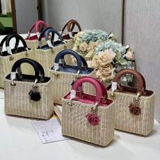 [CHRISTIAN DIOR] 크리스챤 디올 DIOR WICKER BASKET BAG M7601CMVO - 디올 위커 레이디 바스켓 백 24×20×11cm