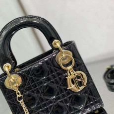 [CHRISTIAN DIOR] 크리스챤 디올 MICRO LADY DIOR BAG Cannage - 디올 마이크로 레이디 미디엄 패이던트 백 까나쥬  17cm