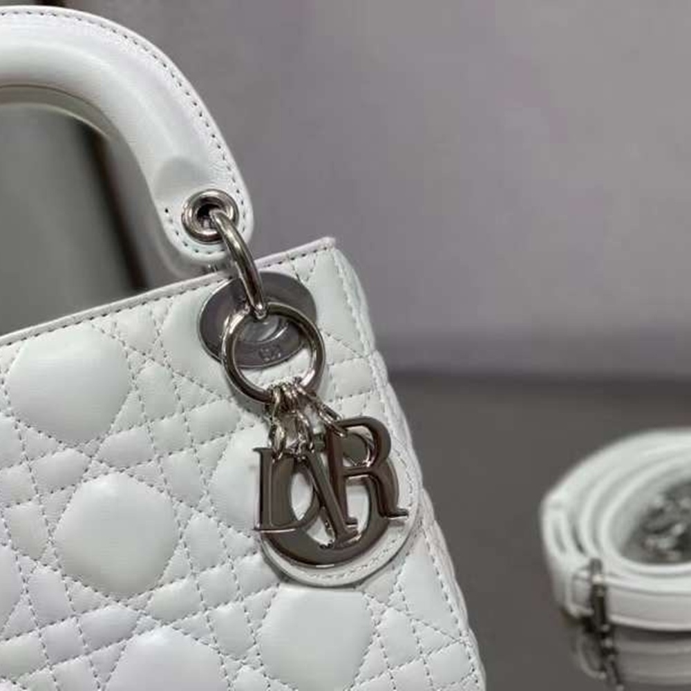 [CHRISTIAN DIOR] 크리스챤 디올 MICRO LADY DIOR BAG Cannage - 디올 마이크로 레이디 미디엄 패이던트 백 까나쥬  17cm