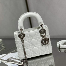 [CHRISTIAN DIOR] 크리스챤 디올 MICRO LADY DIOR BAG Cannage - 디올 마이크로 레이디 미디엄 패이던트 백 까나쥬  17cm