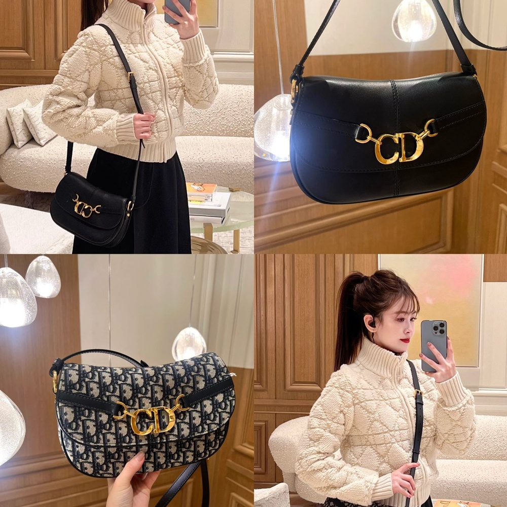 [CHRISTIAN DIOR] 크리스챤 디올 9380 디올 스몰 CD 베사체 Dior Besace 24x15x6 cm