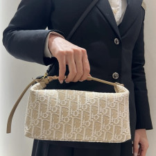 [CHRISTIAN DIOR] 크리스챤 디올 Travel Nomad 8016 디올 미디움 디올트래블 노마드 파우치 내츄럴 22×13×9.5 cm