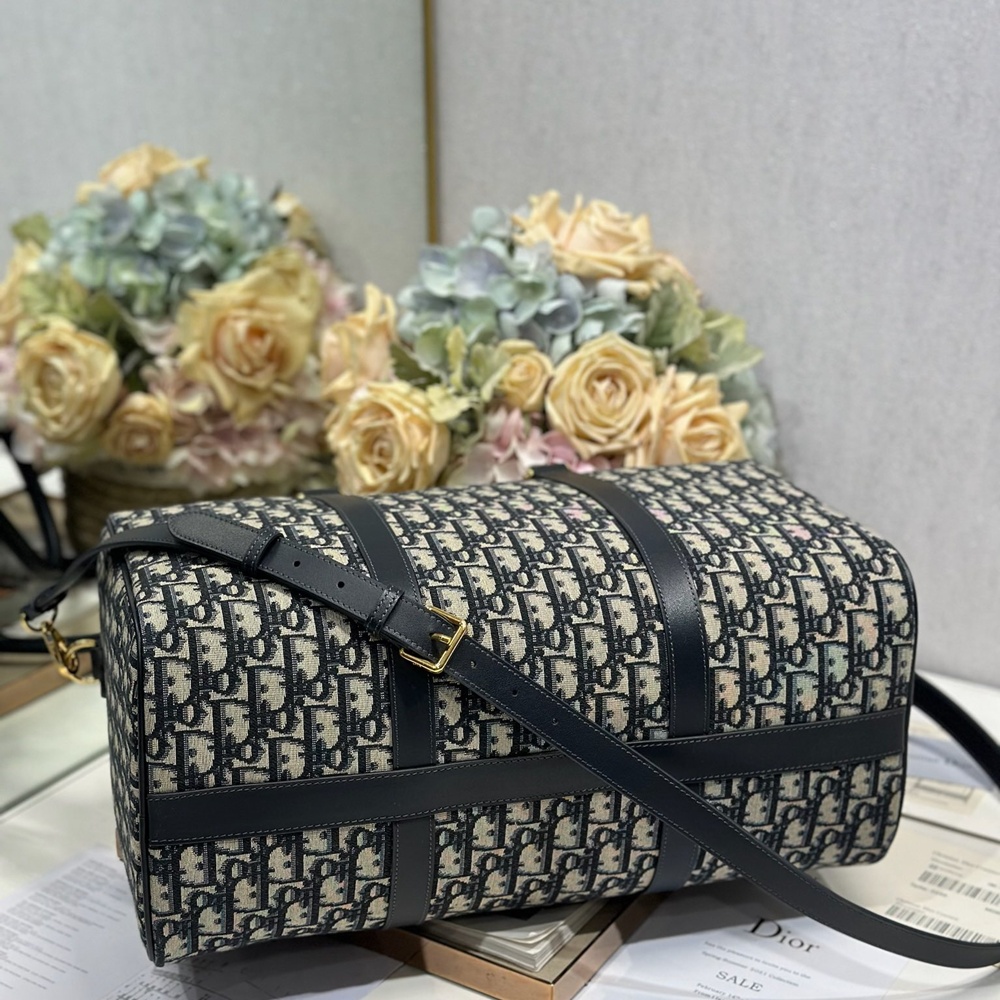 [CHRISTIAN DIOR] 크리스챤 디올 1368 디올 오블리크 자카드 보스턴 토트 백 大40x19x23cm 中35cm 小25cm