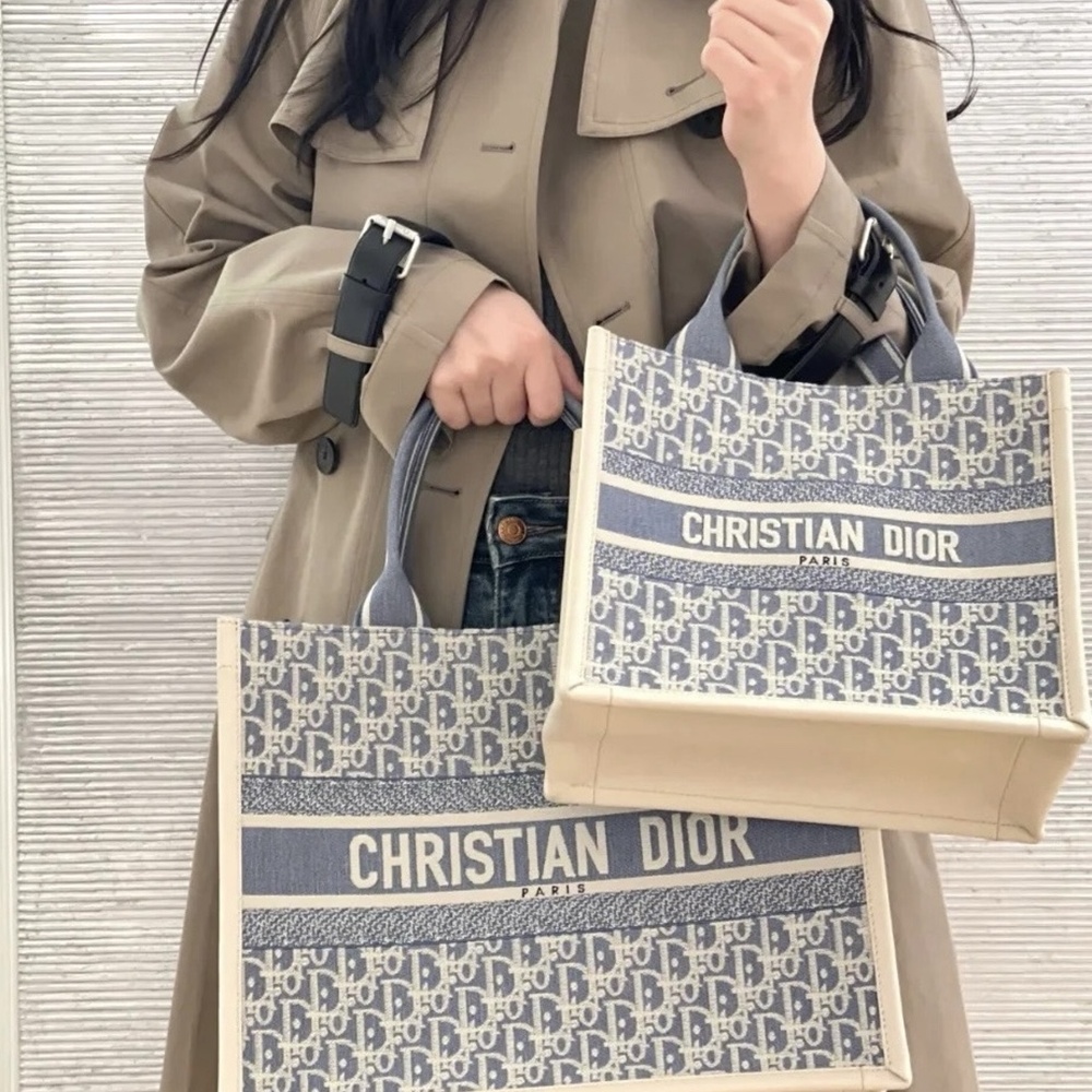 [CHRISTIAN DIOR] 크리스챤 디올 CHRISTIAN DIOR BOOK TOTE BAG oblique - 디올  토트백  오블리크 북 17cm
