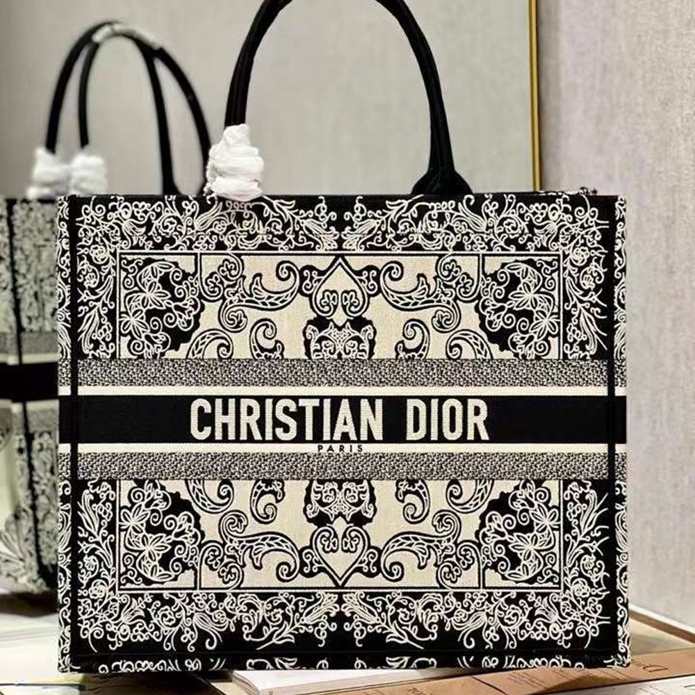 [CHRISTIAN DIOR] 크리스챤 디올 CHRISTIAN DIOR BOOK TOTE BAG oblique - 디올  토트백  오블리크 북 26cm 37cm 41cm