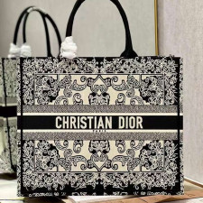 [CHRISTIAN DIOR] 크리스챤 디올 CHRISTIAN DIOR BOOK TOTE BAG oblique - 디올  토트백  오블리크 북 26cm 37cm 41cm