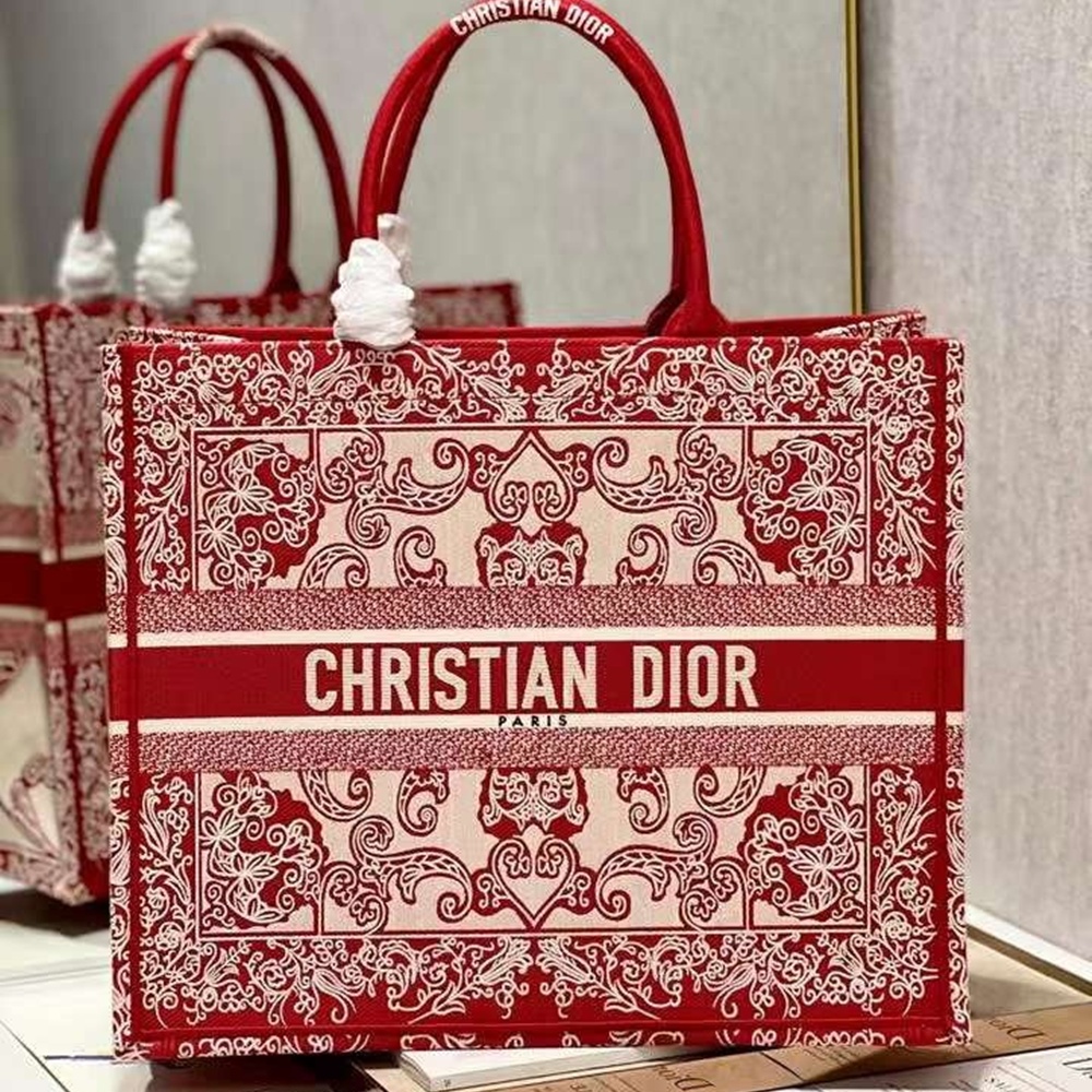 [CHRISTIAN DIOR] 크리스챤 디올 CHRISTIAN DIOR BOOK TOTE BAG oblique - 디올  토트백  오블리크 북 26cm 37cm 41cm