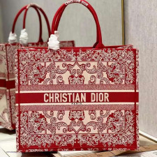 [CHRISTIAN DIOR] 크리스챤 디올 CHRISTIAN DIOR BOOK TOTE BAG oblique - 디올  토트백  오블리크 북 26cm 37cm 41cm