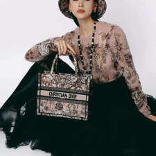 [CHRISTIAN DIOR] 크리스챤 디올 CHRISTIAN DIOR BOOK TOTE BAG oblique - 디올  토트백  오블리크 북 26cm 37cm 41cm