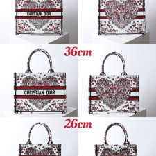 [CHRISTIAN DIOR] 크리스챤 디올 CHRISTIAN DIOR BOOK TOTE BAG oblique - 디올  토트백  오블리크 북 26cm 37cm 41cm