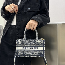 [CHRISTIAN DIOR] 크리스챤 디올 Dior Book Tote mini oblique - 디올  토트 미니 오블리크 북 21.5x13x7.5cm 26cm 36cm 41cm