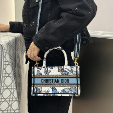 [CHRISTIAN DIOR] 크리스챤 디올 Dior Book Tote mini oblique - 디올  토트 미니 오블리크 북 21.5x13x7.5cm 26cm 36cm 41cm