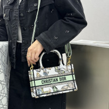 [CHRISTIAN DIOR] 크리스챤 디올 Dior Book Tote mini oblique - 디올  토트 미니 오블리크 북 21.5x13x7.5cm 26cm 36cm 41cm