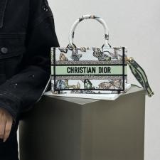 [CHRISTIAN DIOR] 크리스챤 디올 Dior Book Tote mini oblique - 디올  토트 미니 오블리크 북 21.5x13x7.5cm 26cm 36cm 41cm