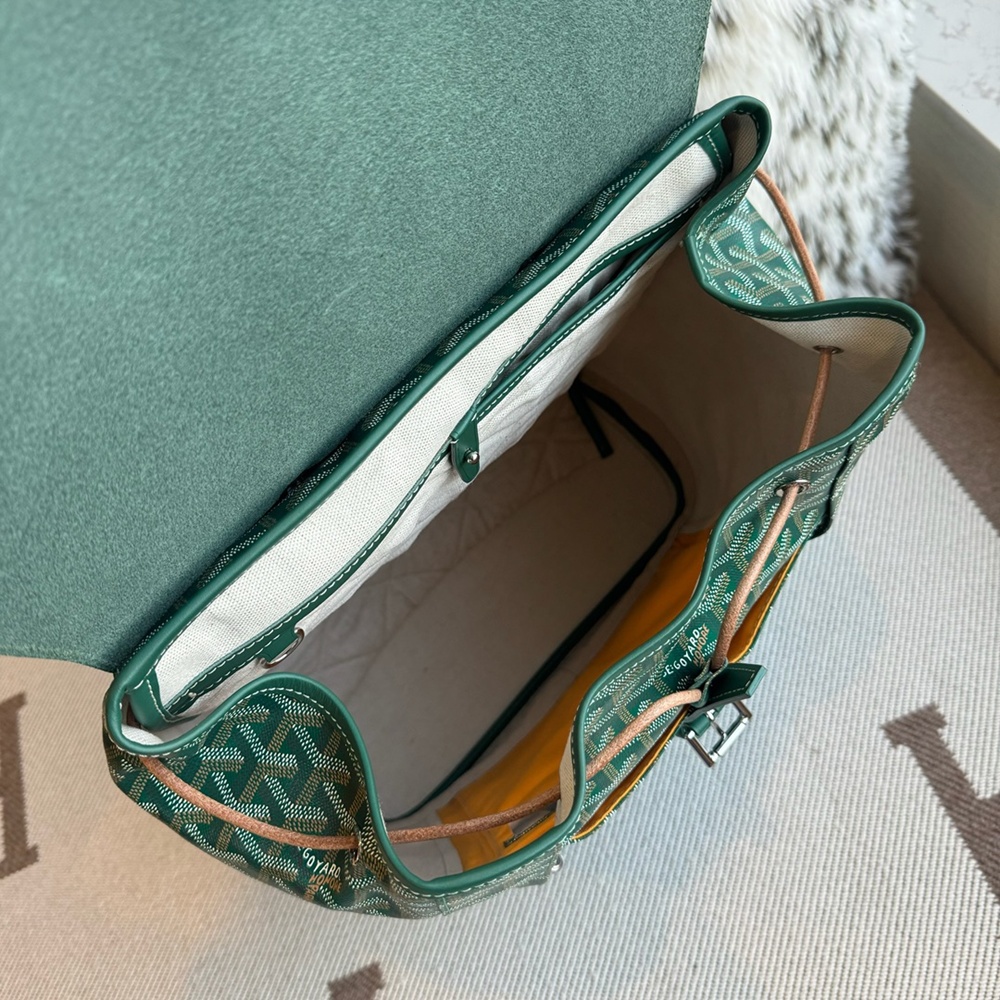 [고야드] Goyard - 고야드 알팡 그린 백팩 Goyard Alpin Backpack MM 25cm 40cm 15cm MINI 19cm 21cm 10cm