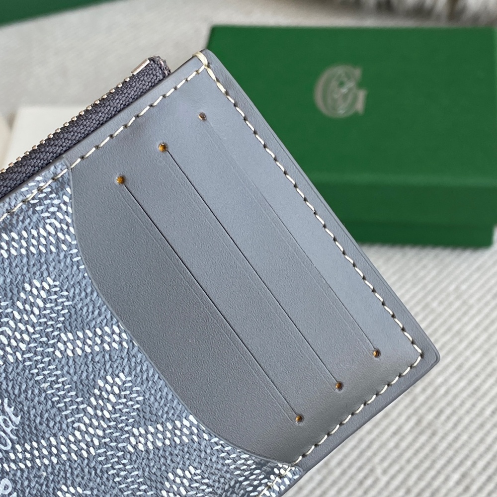 [고야드] Goyard - 고야드 부르봉 지퍼 카드 홀더 Goyard Bourbon 12.5cm x 1cm x 8.4cm