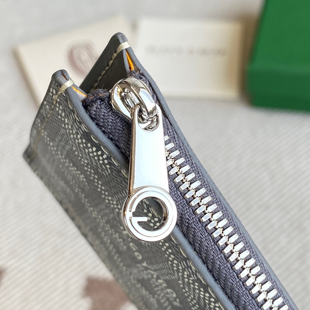 [고야드] Goyard - 고야드 부르봉 지퍼 카드 홀더 Goyard Bourbon 12.5cm x 1cm x 8.4cm