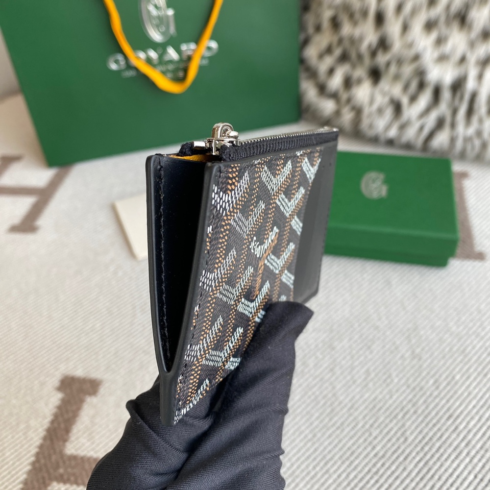 [고야드] Goyard - 고야드 부르봉 지퍼 카드 홀더 Goyard Bourbon 12.5cm x 1cm x 8.4cm