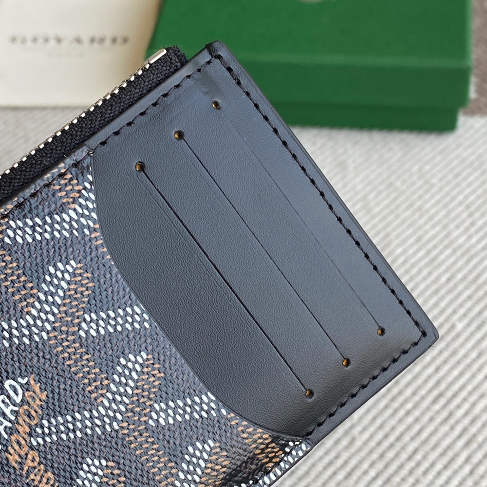 [고야드] Goyard - 고야드 부르봉 지퍼 카드 홀더 Goyard Bourbon 12.5cm x 1cm x 8.4cm