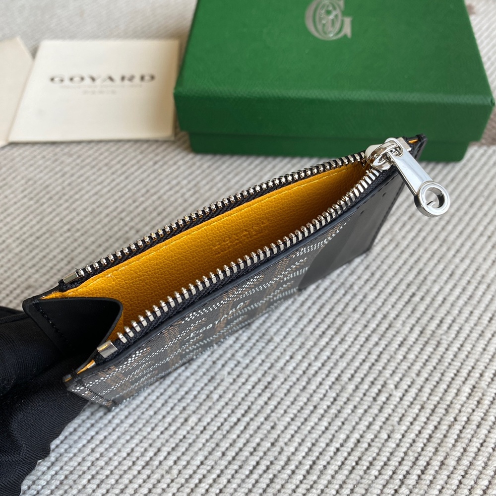 [고야드] Goyard - 고야드 부르봉 지퍼 카드 홀더 Goyard Bourbon 12.5cm x 1cm x 8.4cm