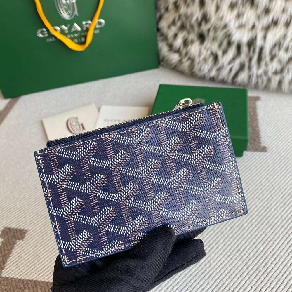 [고야드] Goyard - 고야드 부르봉 지퍼 카드 홀더 Goyard Bourbon 12.5cm x 1cm x 8.4cm