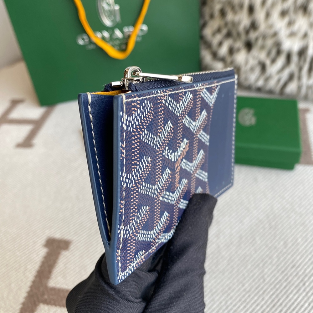 [고야드] Goyard - 고야드 부르봉 지퍼 카드 홀더 Goyard Bourbon 12.5cm x 1cm x 8.4cm