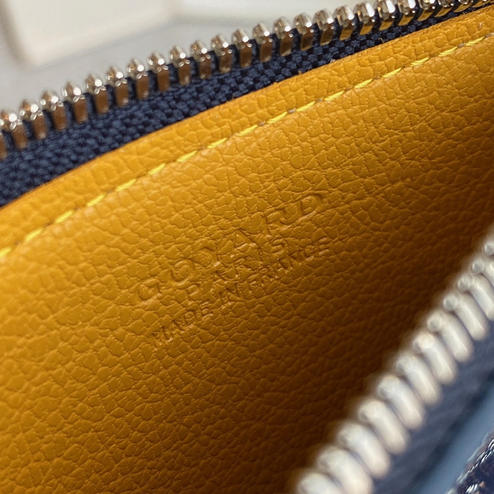 [고야드] Goyard - 고야드 부르봉 지퍼 카드 홀더 Goyard Bourbon 12.5cm x 1cm x 8.4cm