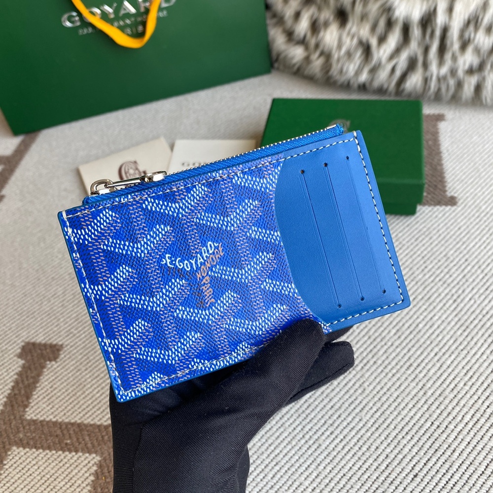 [고야드] Goyard - 고야드 부르봉 지퍼 카드 홀더 Goyard Bourbon 12.5cm x 1cm x 8.4cm