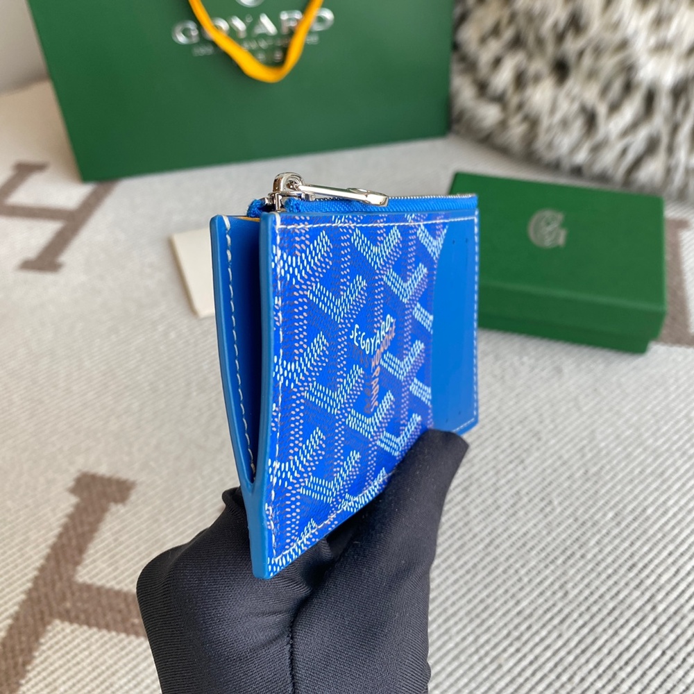[고야드] Goyard - 고야드 부르봉 지퍼 카드 홀더 Goyard Bourbon 12.5cm x 1cm x 8.4cm